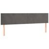 vidaXL Headboards Bedroom Furniture Wall Bed Header 2 pcs Dark Grey 80 cm Velvet