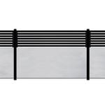 Slenderline 2400 x 1800mm Modular Fencing Bay Kit including Slats