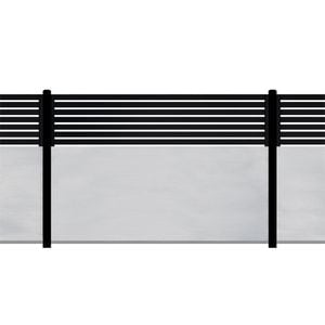 Slenderline 2400 x 1800mm Modular Fencing Bay Kit including Slats
