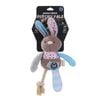 Paws & Claws Patchy Pals Plush Rope Rabbit Pet Dog Toy Rope 32x17x6cm