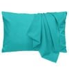 LINENOVA 2PCS Hotel Quality Premium Mircrofiber Pillowcases - Queen , Teal