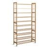 Artiss Shoe Rack Bamboo 10-tier Pine
