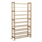 Artiss Shoe Rack Bamboo 10-tier Pine