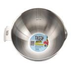 Tasty Stainless Steel Mixing Bowl Kitchen Baking/Cooking Round Silver 5L