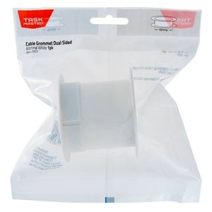 Taskmaster 60mm White Dual Sided Cable Grommet