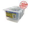 Zenith 8 - 10 x 60mm Galvanised Square Drive Countersunk Ribbed Head Timber Screws - 500 Pack
