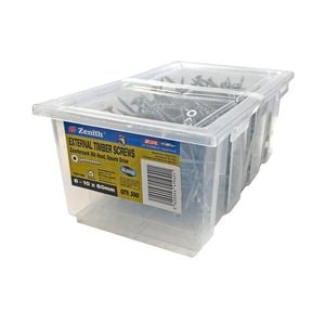Zenith 8 - 10 x 60mm Galvanised Square Drive Countersunk Ribbed Head Timber Screws - 500 Pack