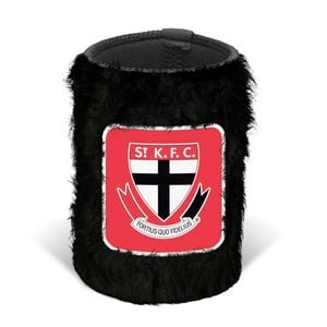 St Kilda Saints AFL Bottle Fluffy Beer Can Bottle Cooler Stubby Holder