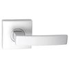 Gainsborough G2 Series Angular Satin Chrome Privacy Leverset With Square Backplates