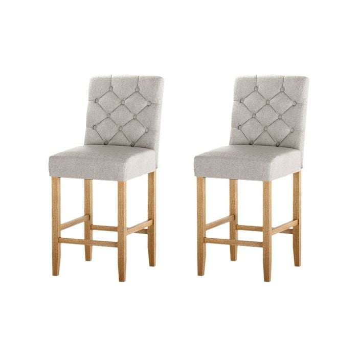 2X Artiss Bar Stools Beige