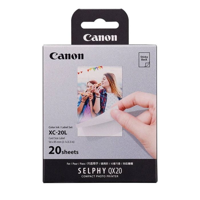 Canon Xc-20l Card Size Label For Qx20 - 20 Sheets