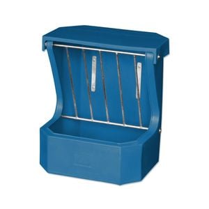 AgBoss Equine and Livestock Hay Rack Feeder With Lid 66x57cm Teal