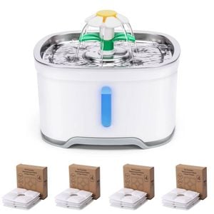 YES4PETS 2.5L Automatic Electric Pet Water Fountain Dog Cat Water Dispenser 17x Filters