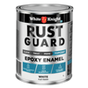 White Knight Rust Guard 1L White Flat Epoxy Enamel Paint