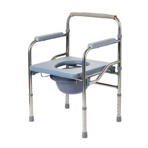 Livingstone Bedside Commode Chair Adjustable Height 120kg Capacity Medical Toilet Chair