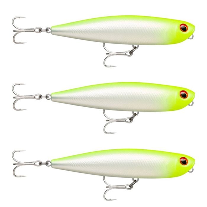 3x Rapala 11cm Precision Xtreme Pencil Saltwater Fishing Lure -SL/FL Chartreuse