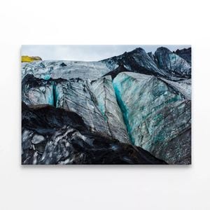 Glacier Ice Cave  Print 100% Australian Made 120 x 90cm  (Stretched)