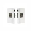Windsor Graphite Nickel Square Privacy Cavity Suite