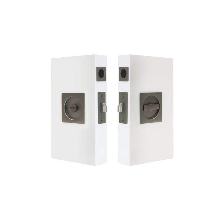 Windsor Graphite Nickel Square Privacy Cavity Suite