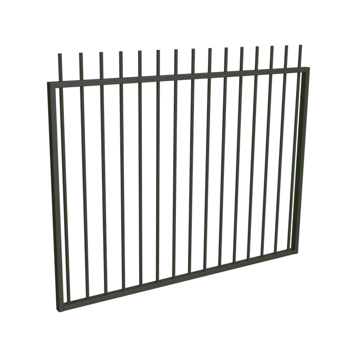 ProtectorAl 1201 - 1500 x 1200mm Woodland Grey Aluminium Garden Gate Picket Top