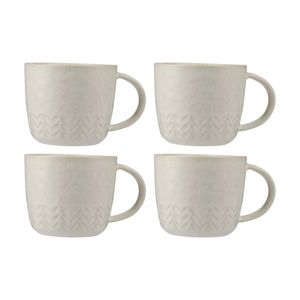 4PK Maxwell & Williams The Mug Club Nordic Mug 400ml - Chevron Waves