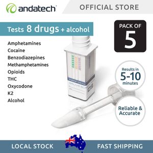 DrugSense DSO8 Plus V3 Saliva Drug Test Kit (Pack of 5)