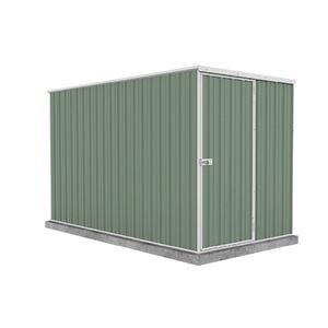 Absco Sheds 1.52 x 3.0 x 1.80m Pale Eucalypt Basic Single Door Garden Shed