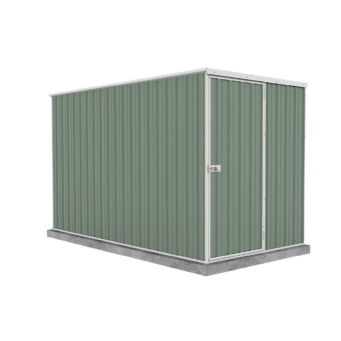 Absco Sheds 1.52 x 3.0 x 1.80m Pale Eucalypt Basic Single Door Garden Shed