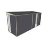 Build-a-Shed 1.5 x 4.5 x 2m Single Sliding Side Door Skillion Shed - Grey