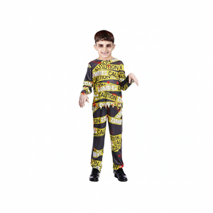 More Than Party Children Caution Zombie Kids Halloween Costume 6-9y
