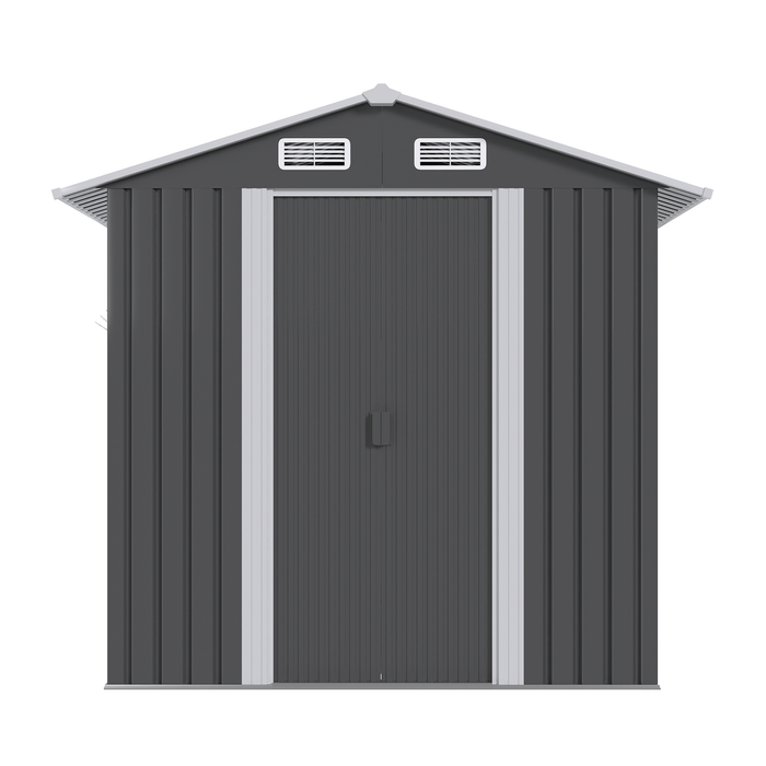 Advwin Garden Shed 131x195x186cm, Outdoor Storage Shed for Backyard Patio