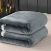 CottonMore Large Ultimate Sherpa Blanket Luxurious Plush Throw Rug 200x230cm BlueGrey