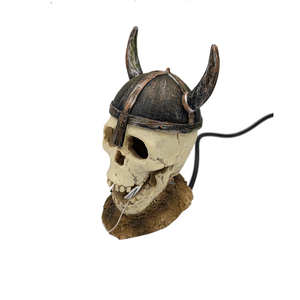 Aqua One LED Viking Skull Ornament 8x6.9x9.7cm (37074)