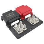 Switch Boss Positive/Negative 4+4 M10 400A Combination Bus Bar for 12v/24v Systems