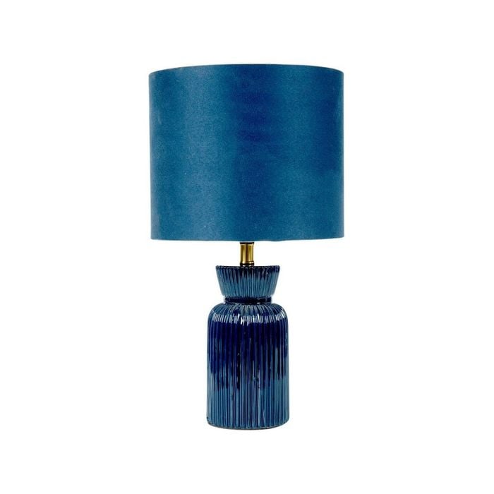 Tsai Reed Table Lamp, Opaque Shade With Up & Down Glow – Blue