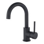 Estilo WELS 4 Star 7.5L/min 35mm Black Matte Side Lever Basin Mixer