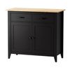 Artiss Buffet Cabinet Sideboard Pantry Cupboard 2 Drawers 90cm Black