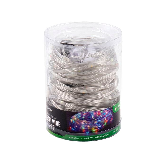 Lytworx 20m Multicolour Solar Soft Wire String Light - Bunnings Australia