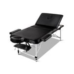 Zenses Massage Table Black 3 Fold