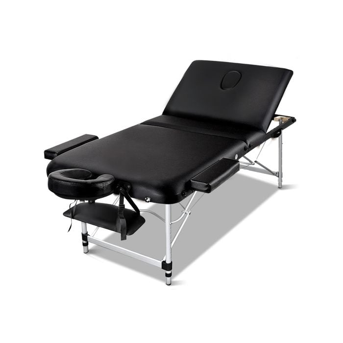 Zenses Massage Table Black 3 Fold