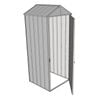 Build-a-Shed 0.8 x 0.8 x 2.1m Gable Single Hinged Door Shed - Zinc
