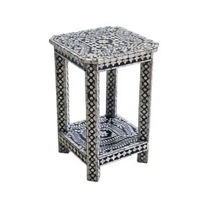 Mother Of Pearl Monochrome Chic Side Table