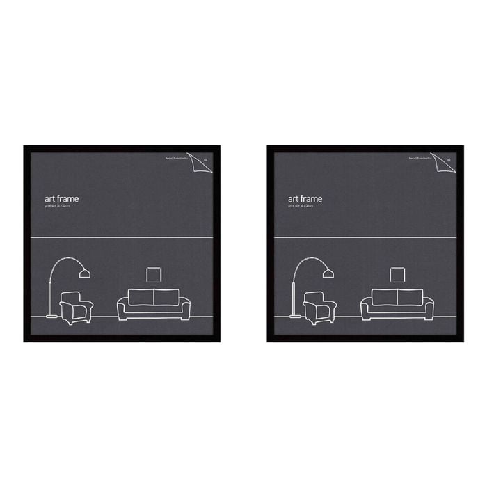 2PK Impact Merch Classic Picture Frame Fits 50x50cm Print - Black