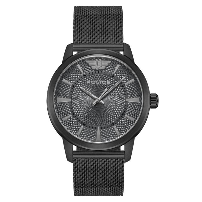 Police Raho's Stainless Steel Black Dial Men's Watch (pewjg0005003)