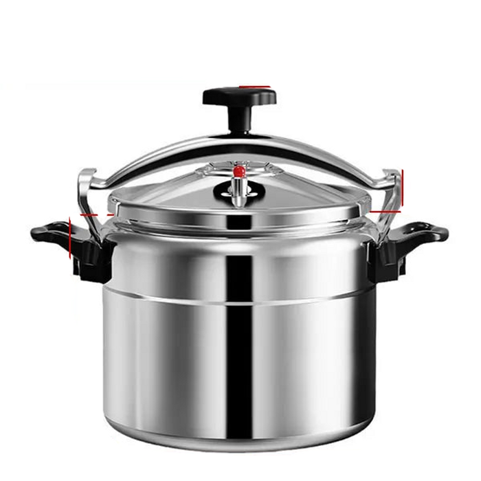 NNEOBA 7L Heavy-Duty Aluminum Pressure Cooker Explosion-Proof Design Silver