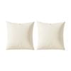 2pk Renee Taylor 400tc Egyptian Cotton European Pillowcase Vanilla 65x65cm