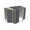Build-a-Shed 2.3 x 2.3 x 2.3m Gable Single Hinged Side Door Shed - Grey
