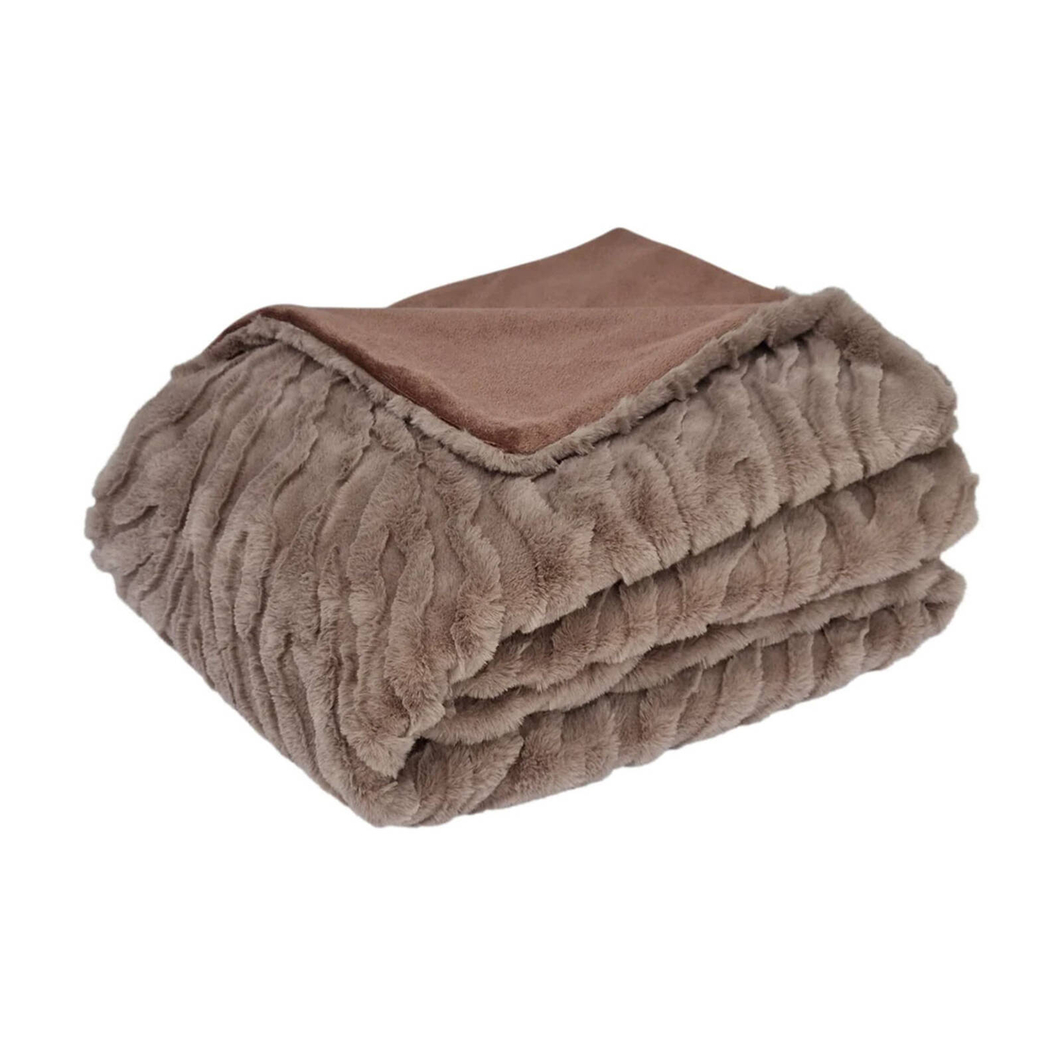 J Elliot Home Rita Woodsmoke Faux Mohair Throw Rug 130 x 160cm ...