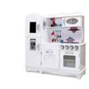 Keezi Kids Dispenser Wooden Kitchen Pretend Childrens Utensils Play Food Sets - White
