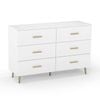 Costway 6 Chest Of Drawers Storage Cabinet Dresser Tallboy Lowboy